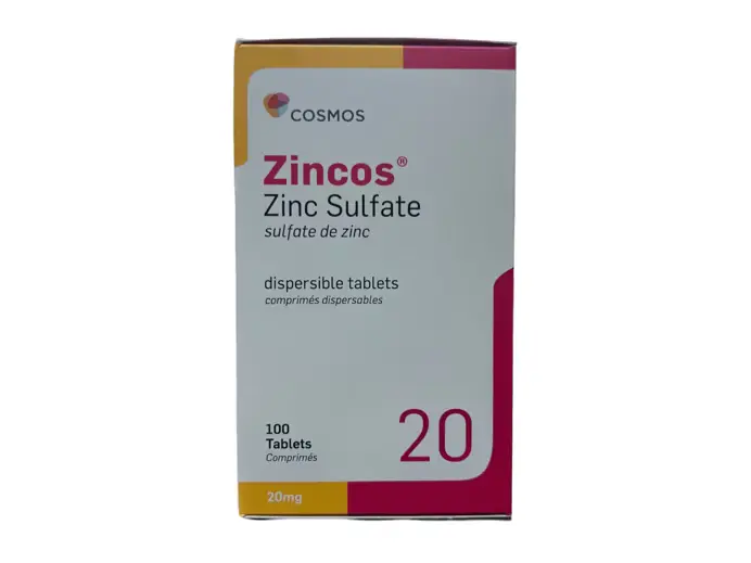 Zinc Sulphate 20mg Tablet 100's-zincos