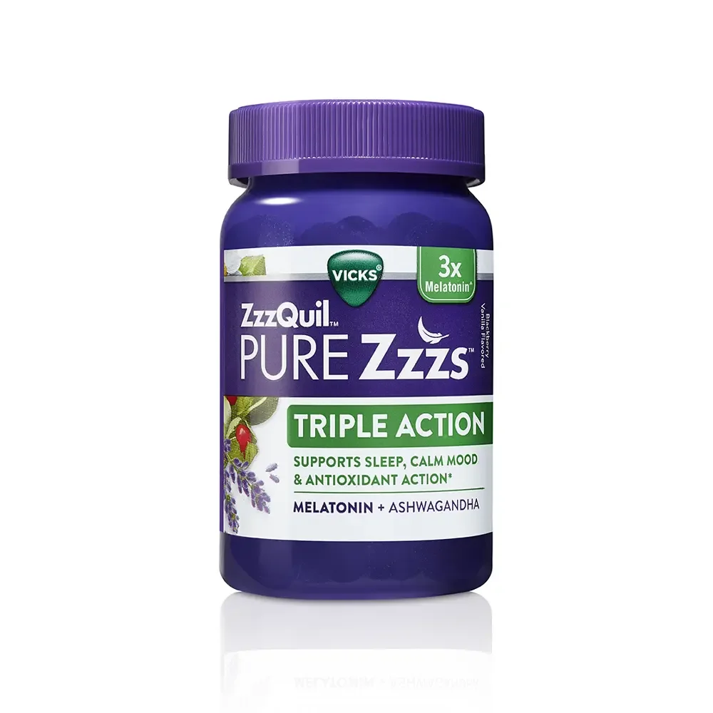 Zzzquil Pure Zzzs Triple Action Gummies 42S